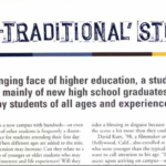 'Non-traditional' students are becoming the norm