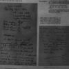 Pictures of written notes between ISD students and newspaper reporters